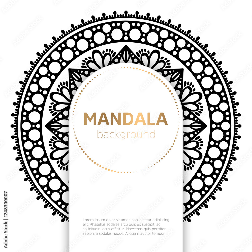 Vector indian Mandala Vector indian Mandala