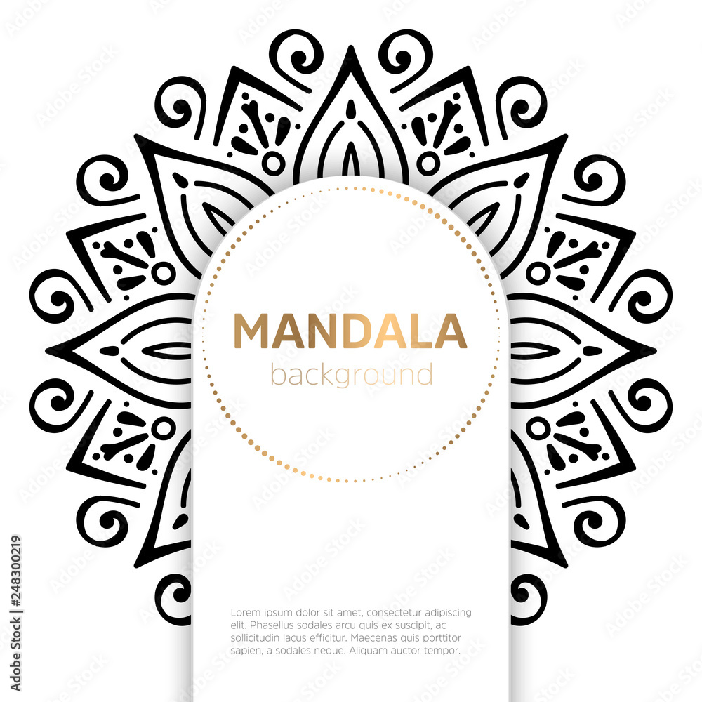 Vector indian Mandala Vector indian Mandala