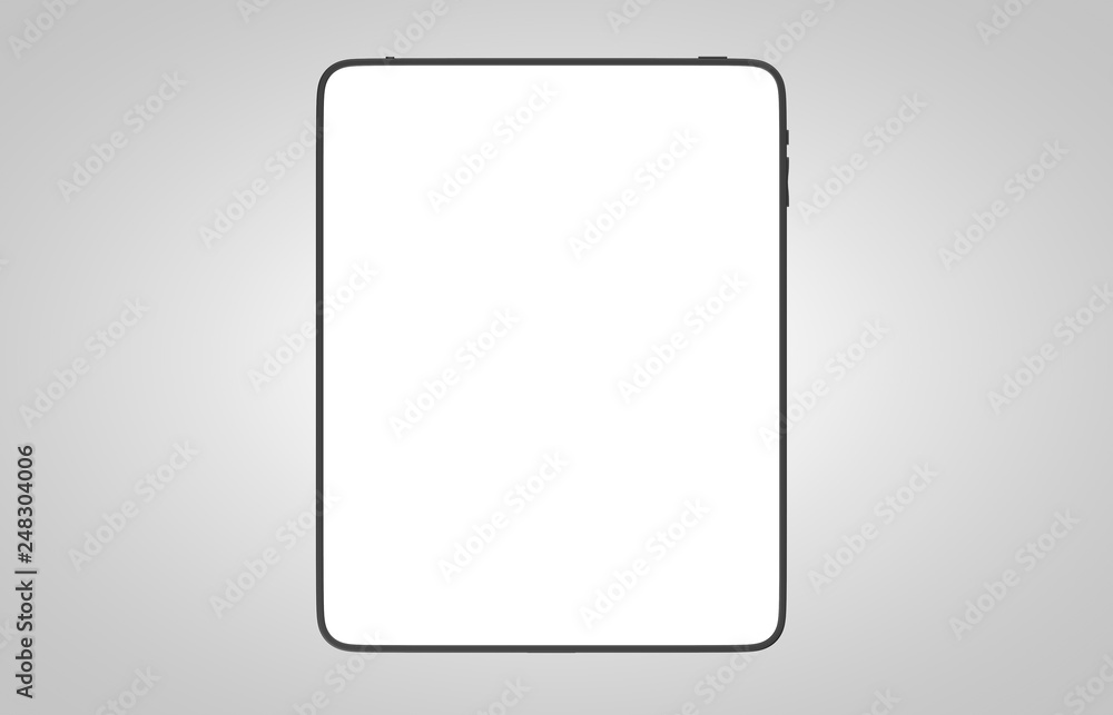 Digital tablet pc, smartphone template isolated on grey Digital tablet pc, smartphone template isolated on grey