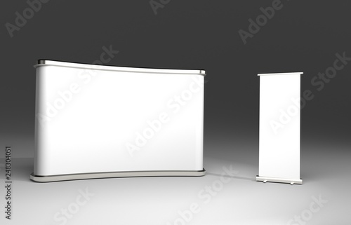 Exhibition Tension Fabric Display Banner Stand Backdrop for trade show advertising stand