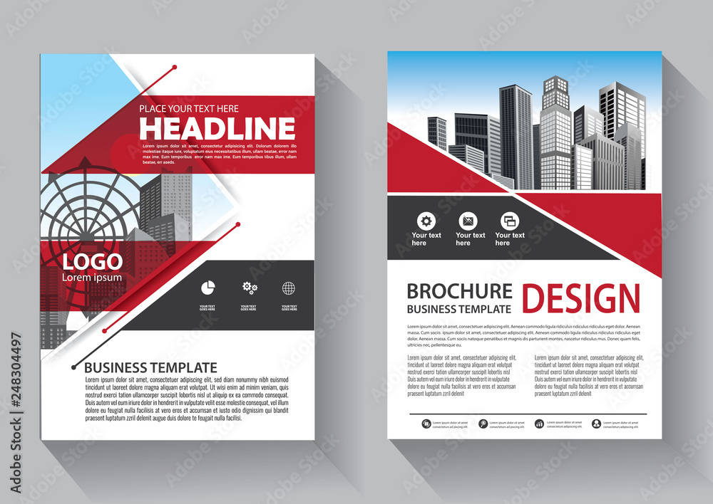 Business abstract vector template. Brochure design, cover modern layout, annual report, poster, flyer in A4 with colorful triangles, geometric shapes for tech, science, market with light background Business abstract vector template. Brochure design, cover modern layout, annual report, poster, flyer in A4 with colorful triangles, geometric shapes for tech, science, market with light background
