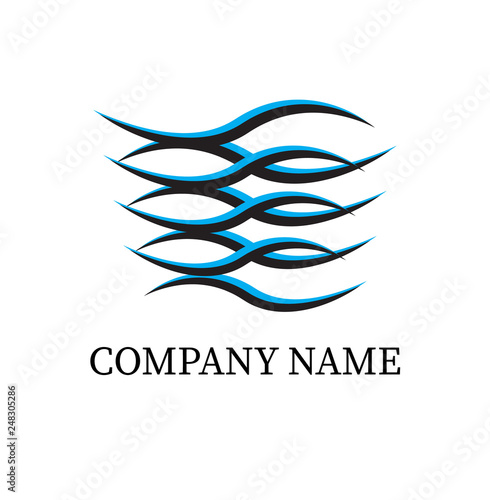 Creative logo template with white background.
