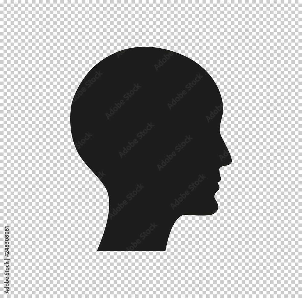 human profile picture black vector icon human profile picture black vector icon