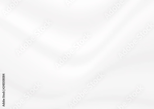 Abstract white vector background. Satin luxury cloth texture. Smooth elegant silk