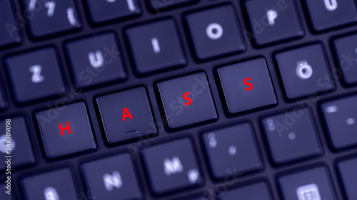 Konstfotografi Internet Hass Tastatur Buchstaben