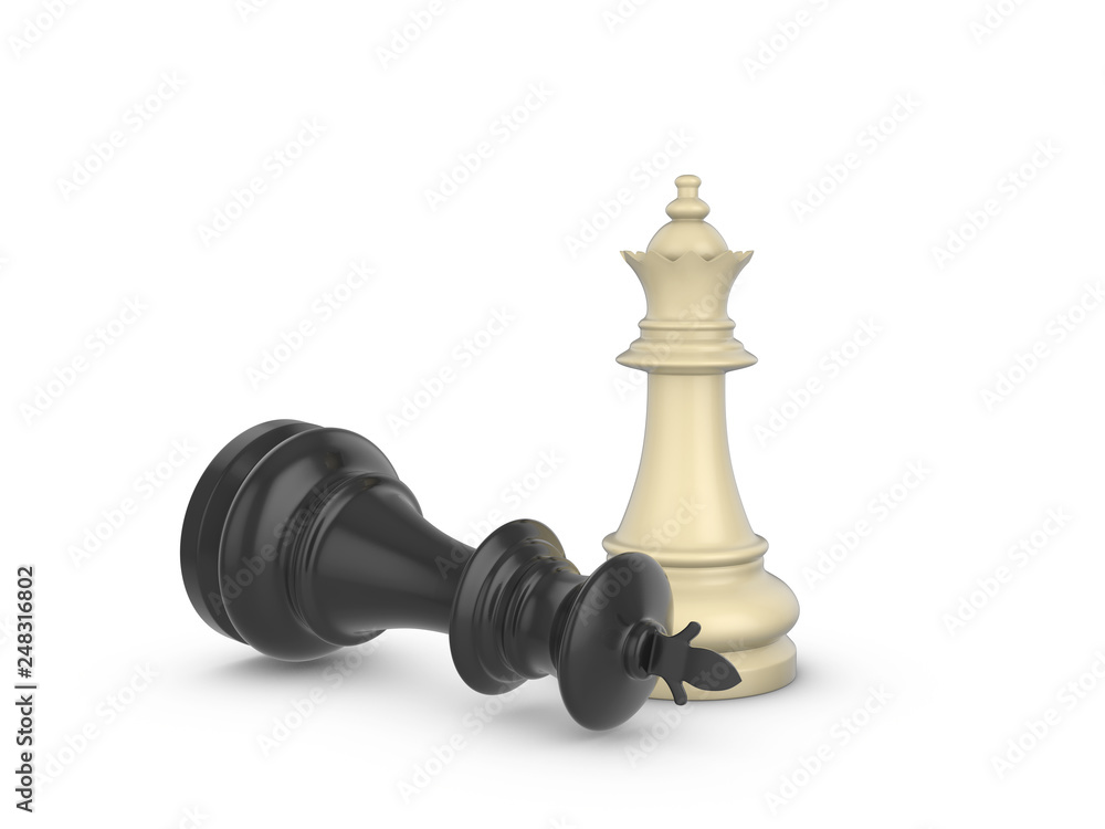 Chess king and queen Chess king and queen
