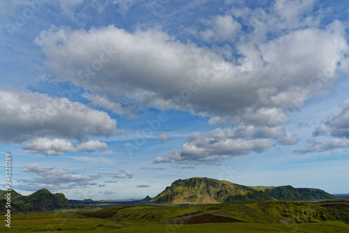 Landschaft entlang der F214, Island