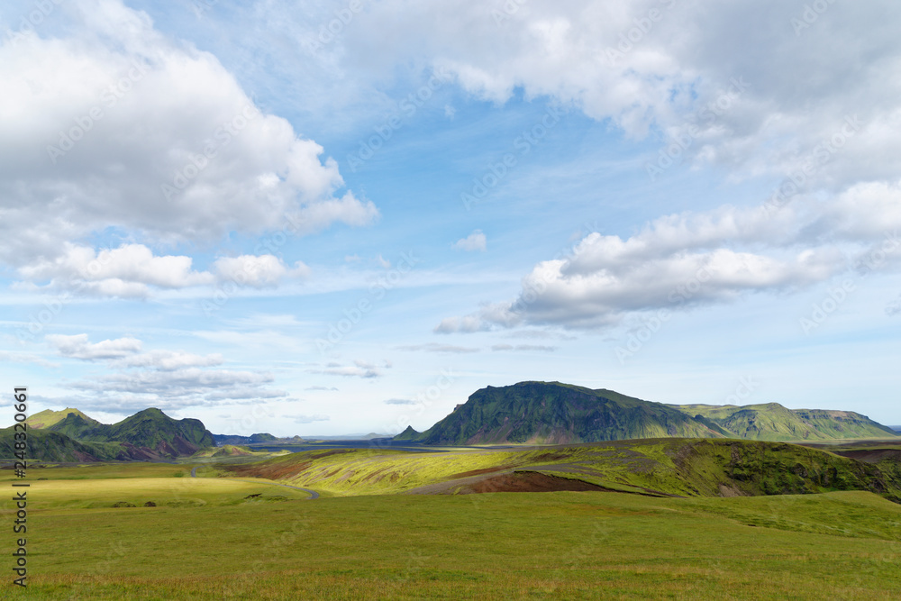 Landschaft entlang der F214, Island