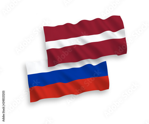 National vector fabric wave flags of Latvia and Russia isolated on white background. 1 to 2 proportion. Free Download National vector fabric wave flags of Latvia and Russia isolated on white background. 1 to 2 proportion. - GFXLoad