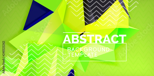 Triangular low poly background design