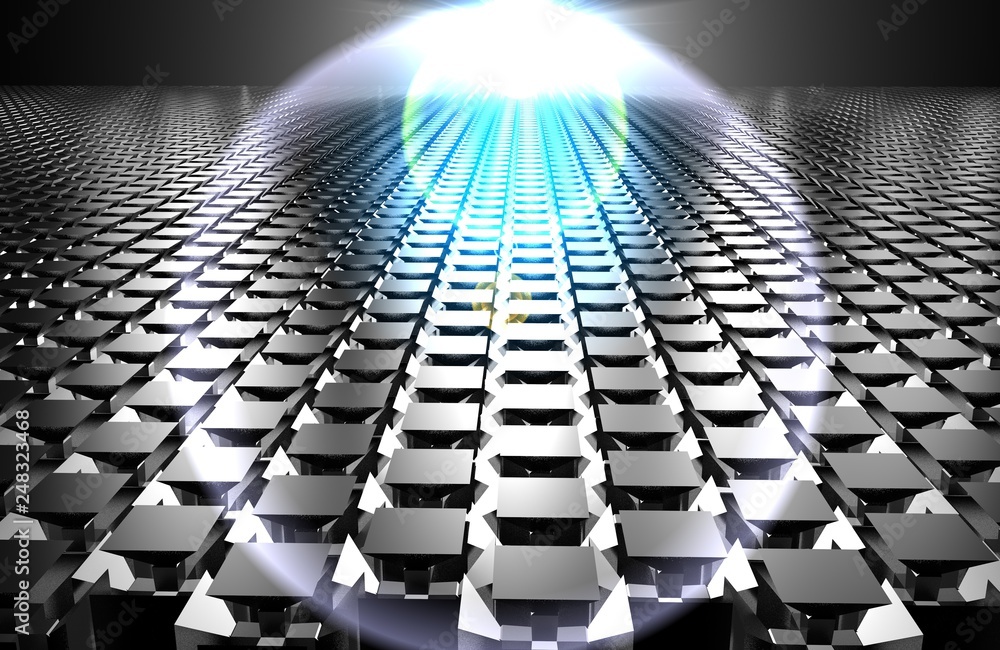 Obraz premium 3d render abstrakcyjna podłogi