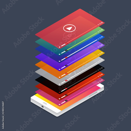 Isometric mobile video