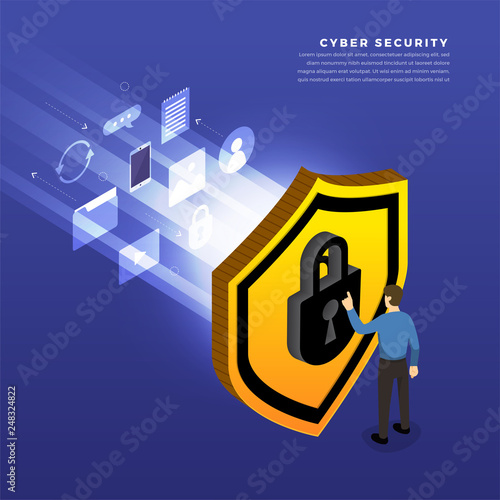 Isometric Network Security photo