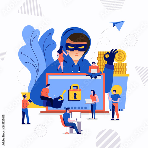 Cyber hacker concept
