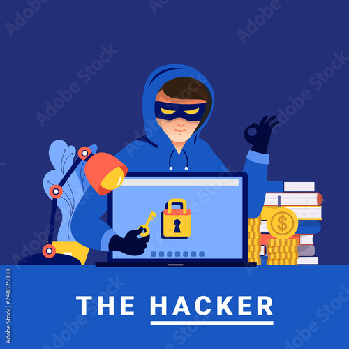 Cyber hacker concept