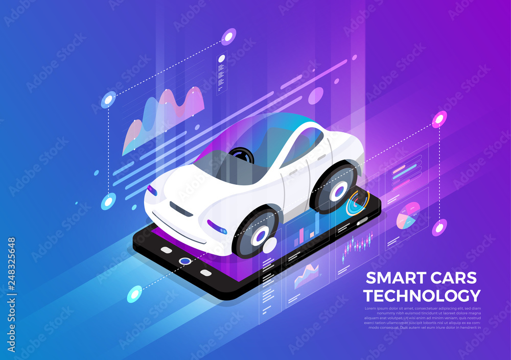 Isometric Digital Concept. Isometric Digital Concept.