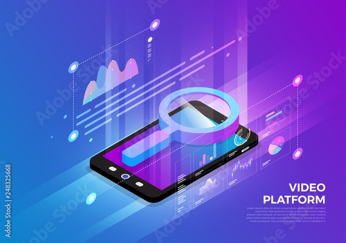 Isometric Digital Concept.