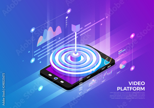 Isometric Digital Concept.