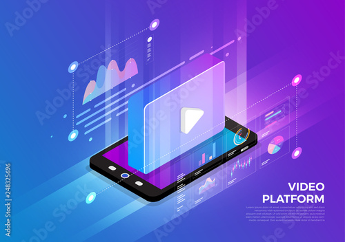 Isometric Digital Concept.