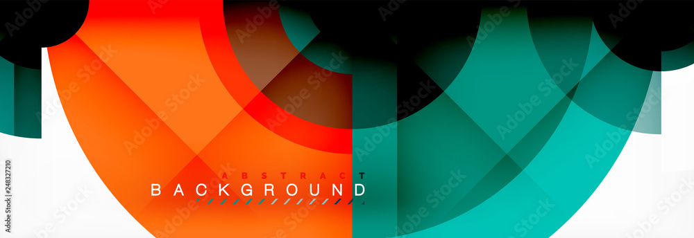 Minimal geometric circles and triangles abstract background, techno modern design, poster template Minimal geometric circles and triangles abstract background, techno modern design, poster template