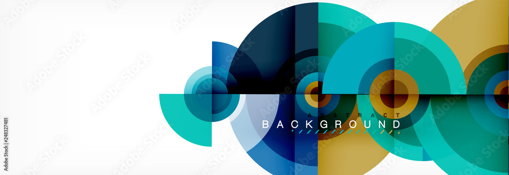 Round circles and triangles abstract background Round circles and triangles abstract background