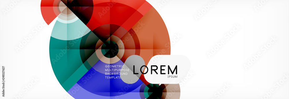 Round circles and triangles abstract background Round circles and triangles abstract background