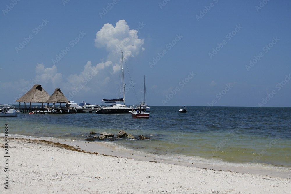 Fototapeta premium Paisaje caribe mexicano