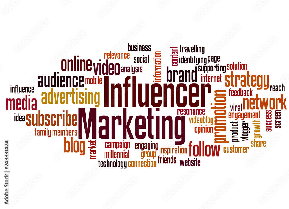 Influencer marketing word cloud concept 3 Influencer marketing word cloud concept 3