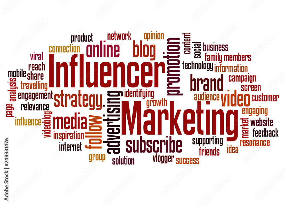Influencer marketing word cloud concept 2 Influencer marketing word cloud concept 2