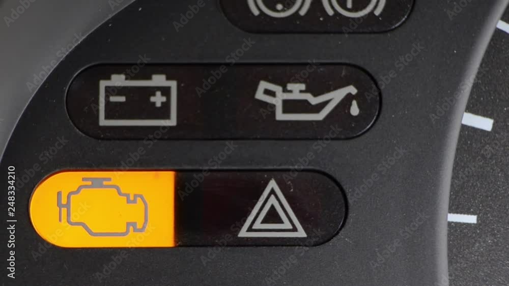 Check engine light symbol that pops up on dashboard when something goes ...