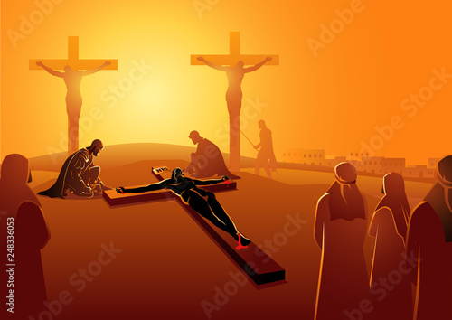 Jesus is Nailed To The Cross photo