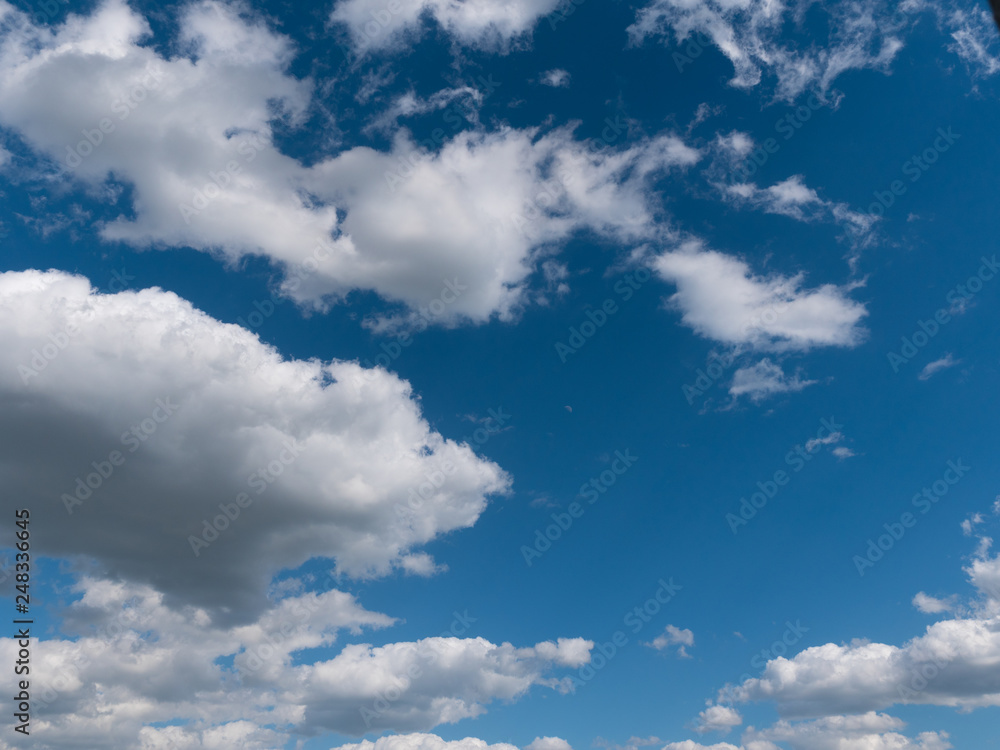 Beautiful white clouds in the blue sky Beautiful white clouds in the blue sky