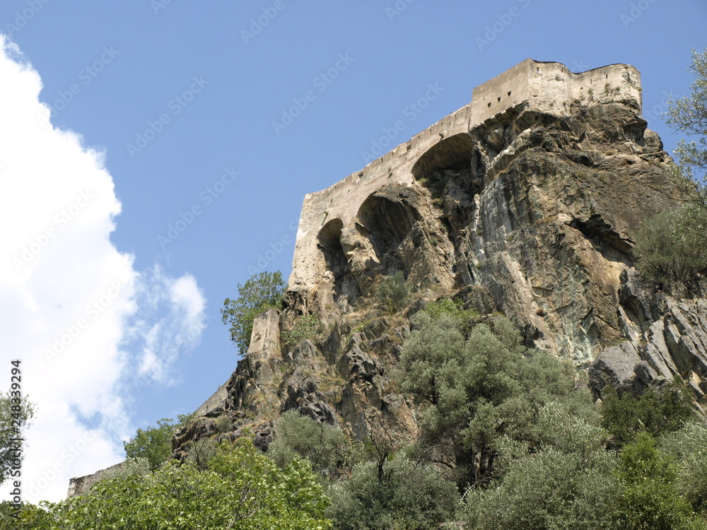 The old town of Corte, Corsica.