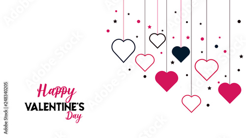 Valentine's Day Hearts Background