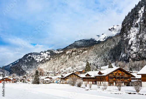 alpine mountain village