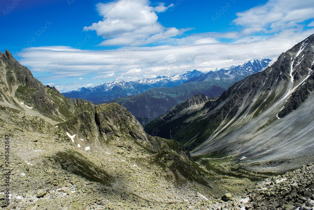 Tour de Mont Blanc Alpy, Szwajcaria, Europa