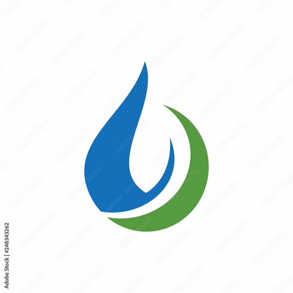 Leaf, tree, water drop logo design template vector illustration Leaf, tree, water drop logo design template vector illustration