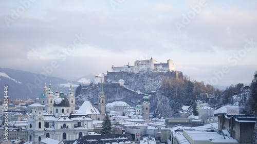 View of a cold Salzburg.