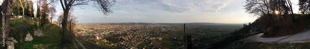 Piave area, between Piave river and Prosecco wine hill Piave area, between Piave river and Prosecco wine hill