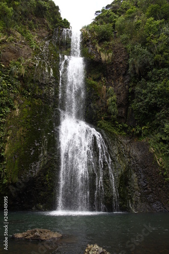 Kitekite waterfall view in Waitakere Ranges, Auckland, New Zealand, North Island