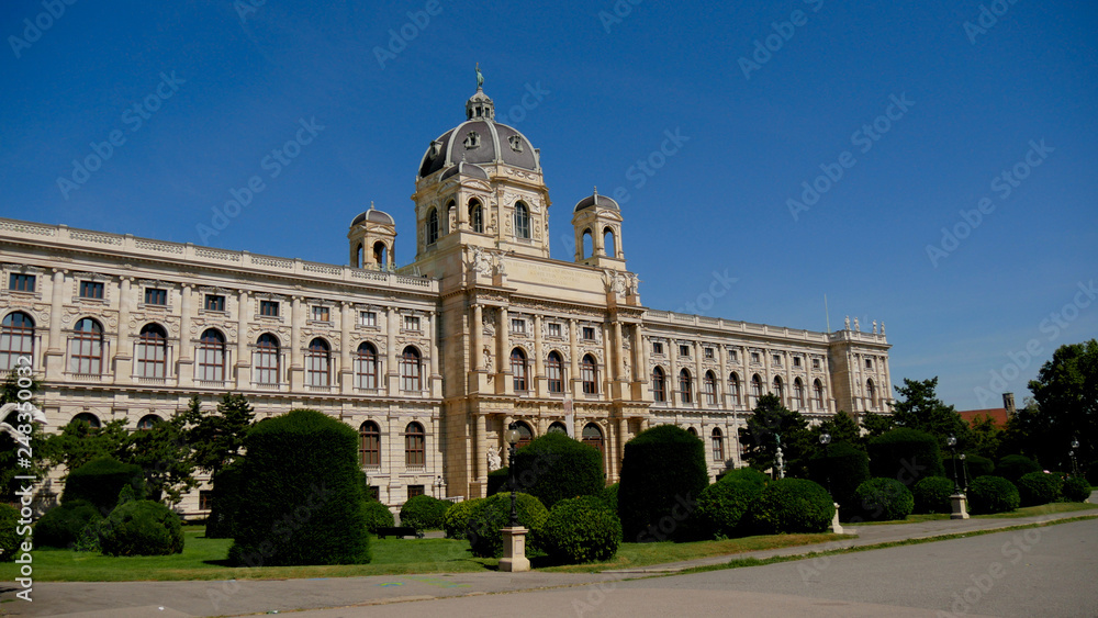 Natural History Museum (Naturhistorisches museum) on Maria Theresa square (Maria-Theresien-Platz), Vienna, Austria. 12 August 2018.