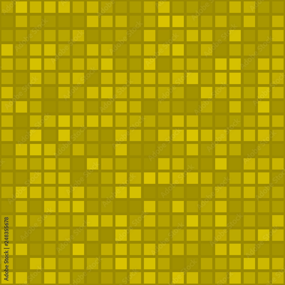 Abstract seamless pattern of small squares or pixels in yellow colors Abstract seamless pattern of small squares or pixels in yellow colors
