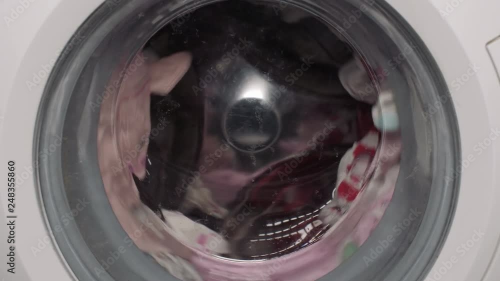 End of laundry spinning. End of laundry spinning.