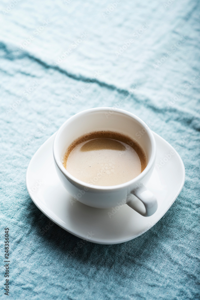A cup of a strong italian coffee A cup of a strong italian coffee