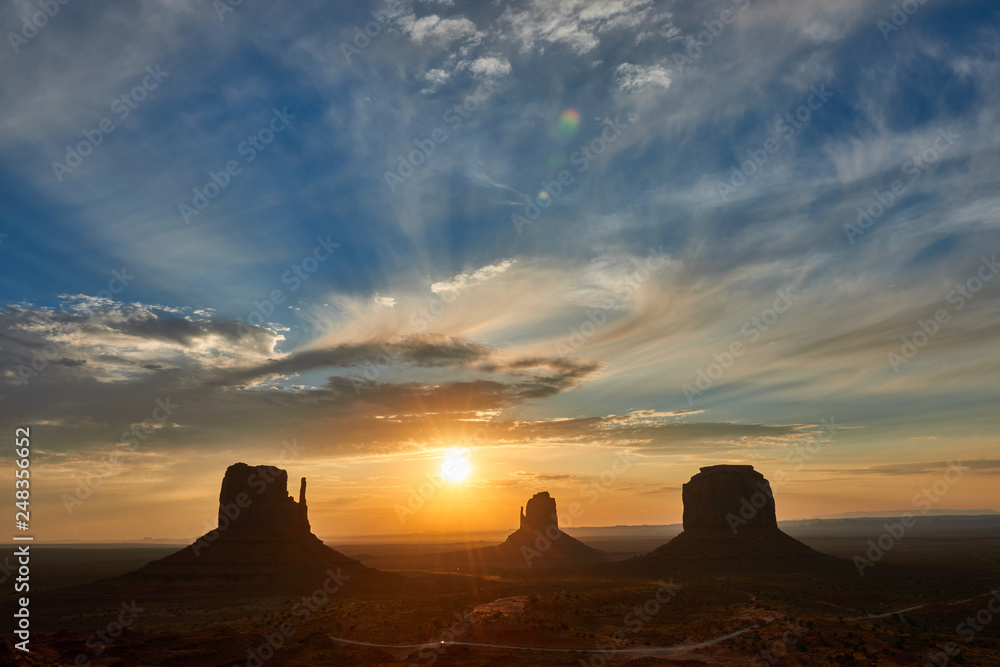 Monument Valley Utah USA at sunset Monument Valley Utah USA at sunset