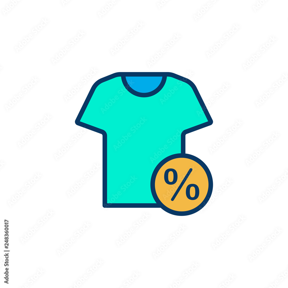 T-shirt flat vector icon sign symbol T-shirt flat vector icon sign symbol