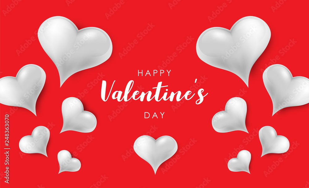 Blank background decorated with hearts. Vector illustration Blank background decorated with hearts. Vector illustration
