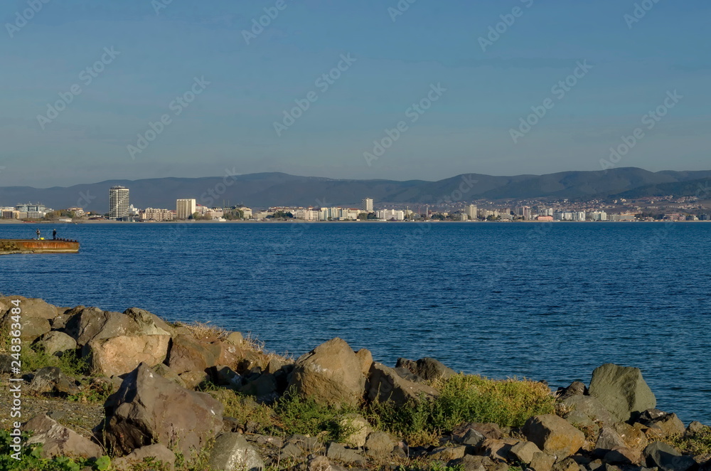 Landscape of Black sea coast by Nessebar Bulgaria Landscape of Black sea coast by Nessebar Bulgaria
