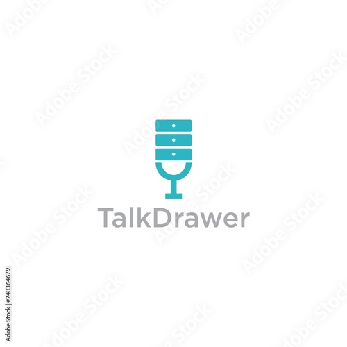 talk drawer vector