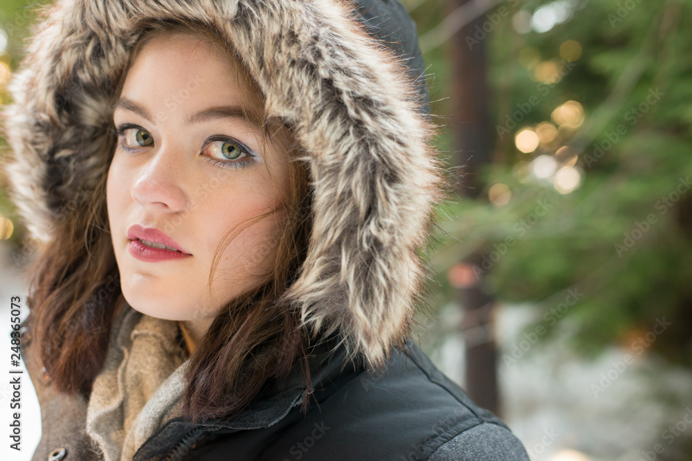 Beautiful Young Woman Winter Beautiful Young Woman Winter